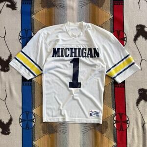 Vintage University Of Michigan Wolverines Champion Football Jersey Medium 90s